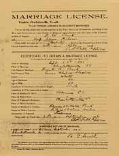 Emma Buck’s marriage license. Courtesy of Paul A. Lombardo.