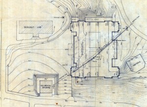 Plot Plan Showing Est. Grades and Sub-Soil Drainage University of Virginia Library