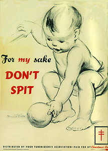 NTA anti-spitting notice, 1943