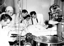 The first hemodialysis done at the University of Virginia Hospital, 1959.