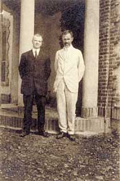 Photograph of Harry H. Laughlin and Charles Davenport at the Eugenics Records Office. Courtesy of Cold Spring Harbor Laboratory Archives.
