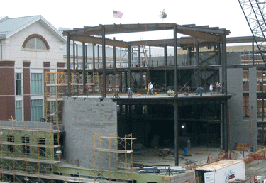 topping out the steel