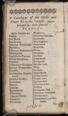 Culpeper, The English Physician…, catalogue 1