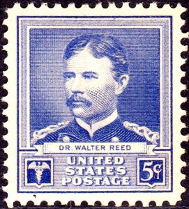 Walter Reed 5-cent postage stamp