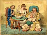 caricature: Punch cures the Gout, the Colic, and the ’Tisick