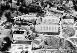 Aerial view of the Hospital Complex, 1929