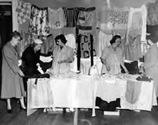 Hospital Auxiliary sale held in the early 1950s.