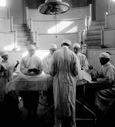 Operating Theater, First Hospital Building, 1913.