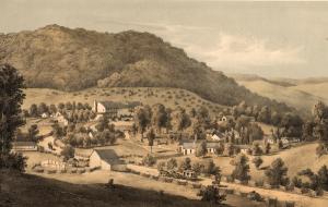 Edward Beyer’s print of Hot Springs published in 1857. {2}