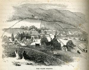 The Warm Springs as drawn by Porte Crayon in 1857. {2} 