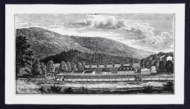 Henry Howe, Woodblock Print of Views of White Sulphur Springs [manuscript] 1845, Special Collections, University of Virginia Library.