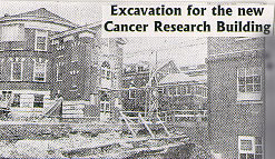 Excavation for the new Cancer Research Building begins