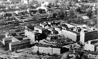 Aerial view of UVa Medical Complex