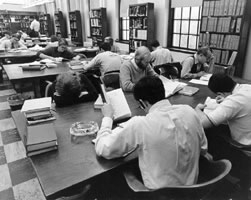 Medical Students in the Library's Reading Room