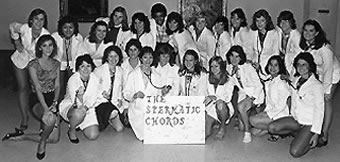 The Spermatic Chords, an a capella chorus formed by the women of the School of Medicine Class of 1986