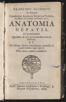 Glisson,…Anatomia hepatica…, title page