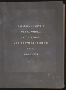 Harvey, Opera omnia…, title page