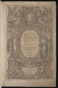 Paré, Les oeuvres…, title page