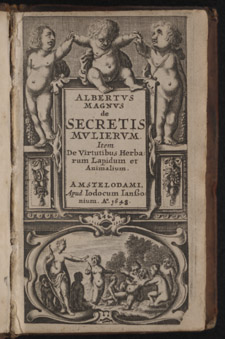 Albertus, …De secretis mulierum…, title page