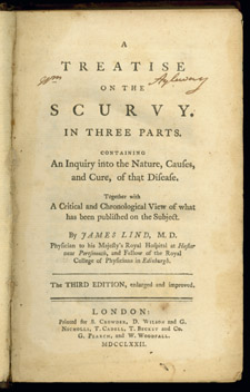 Lind, A Treatise on the Scurvy, title page