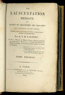 Laennec, De l’auscultation médiate…, title page
